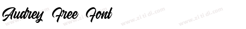 Audrey Free Font字体转换